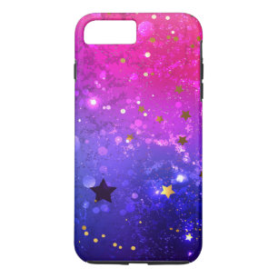 Shiny Pink Blue Background iPhone 8 Plus/7 Plus Case