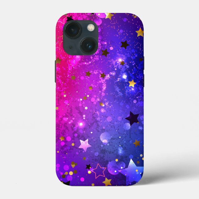 Shiny Pink Blue Background Case-Mate iPhone Case (Back)