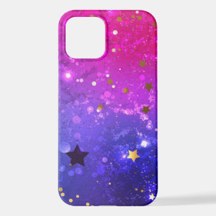Shiny Pink Blue Background iPhone 12 Case