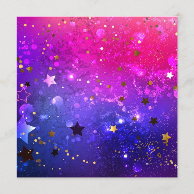 Shiny Pink Blue Background Programme (Front)