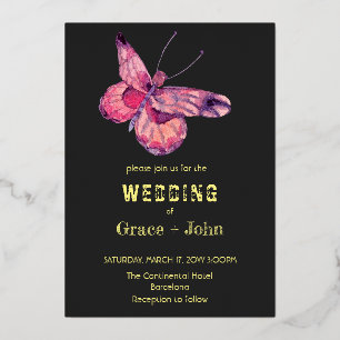 Shiny Pink Butterfly