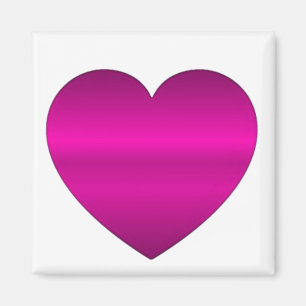 Shiny Pink Heart Magnet