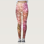 Shiny Pink  Leggings<br><div class="desc">The leggings transition from pink to gold,  creating a dynamic visual effect.</div>