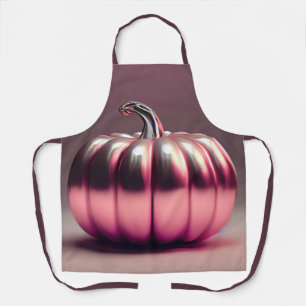 Shiny Pink Pumpkin Apron