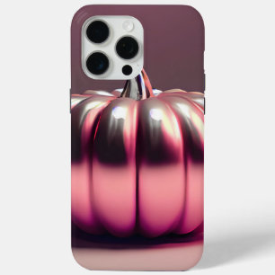 Shiny Pink Pumpkin iPhone 15 Pro Max Case