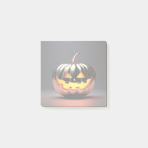 Shiny Pumpkin Halloween Post-it Notes