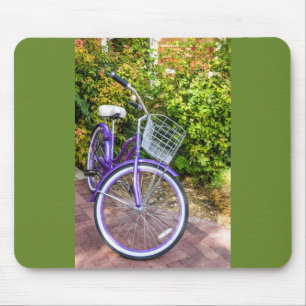 Shiny Purple Bicycle Ready for a Ride Mouse Mat