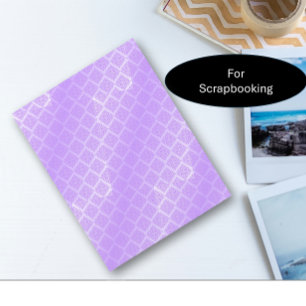 Shiny Purple Foil Lattice Craft Paper