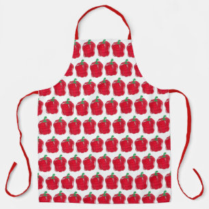 Shiny Red Bell Pepper Garden Veg Vegetable Food Apron
