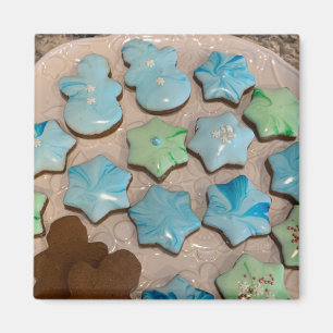 Shiny Royal Icing Christmas Cookies Magnet