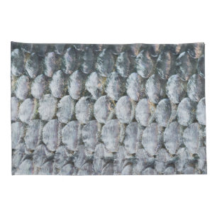 Shiny Salmon Scales Pillowcase