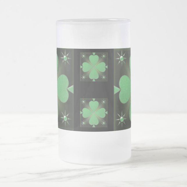 Shiny shamrock stein mug (Center)