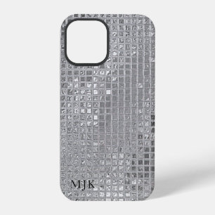 Shiny Silver Foil Squares iPhone 12 Pro Case