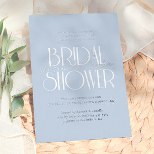 Shiny Something Blue   Modern Floral Bridal Shower
