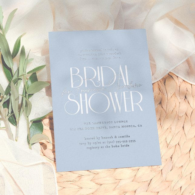 Shiny Something Blue | Modern Floral Bridal Shower (Creator Uploaded)
