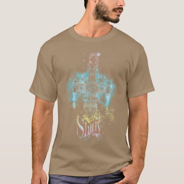 shiny space ship friends T-Shirt (Front)