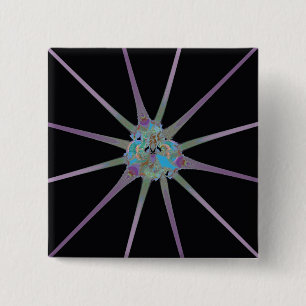 Shiny Star 15 Cm Square Badge