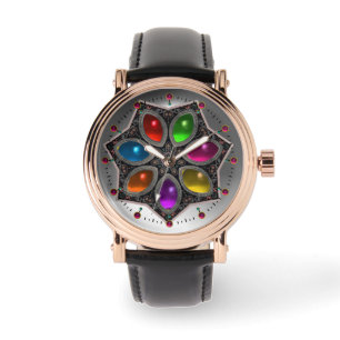 SHINY STAR WITH COLORFUL GEMSTONES WATCH