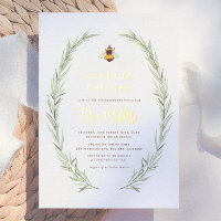 Shiny Sweet As Can Bee Gender Neutral Baby Shower