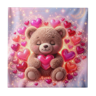 Shiny Teddy Love Tile 💖Ceramic Tile