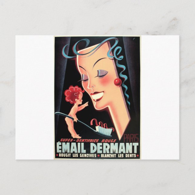 Shiny White Teeth Postcard (Front)