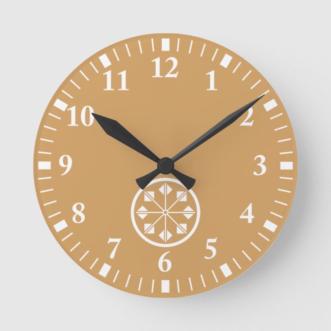 Shionada pinwheel round clock (Front)