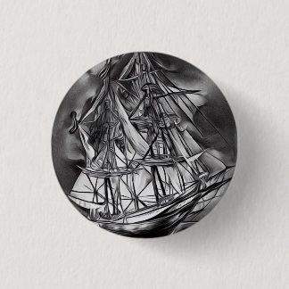 Ship 3 Cm Round Badge