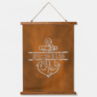 Ship Anchor and Rope is Proclaiming Jesus Hanging Tapestry