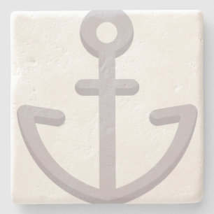 Ship Anchor Stone Coaster