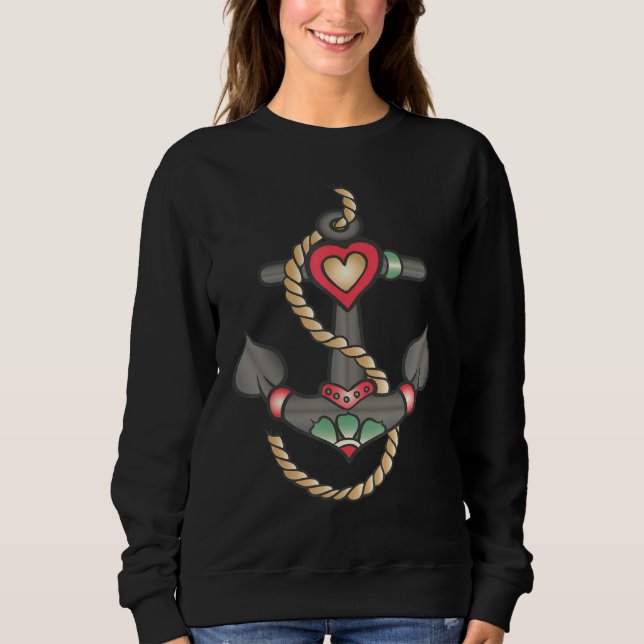 Ship Anchor Symbol Sweatshirt (Front)