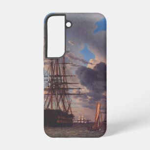 Ship and a Frigate at Anchor Samsung Galaxy Case