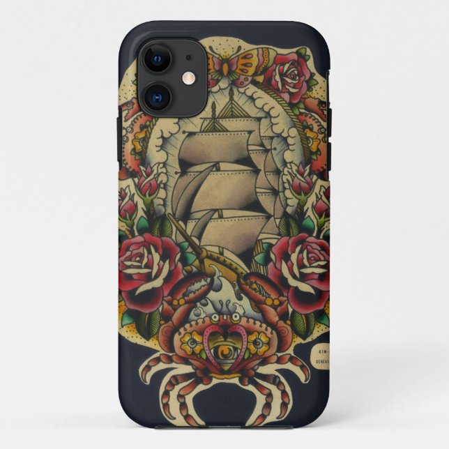 ship and crabs Case-Mate iPhone case (Back)