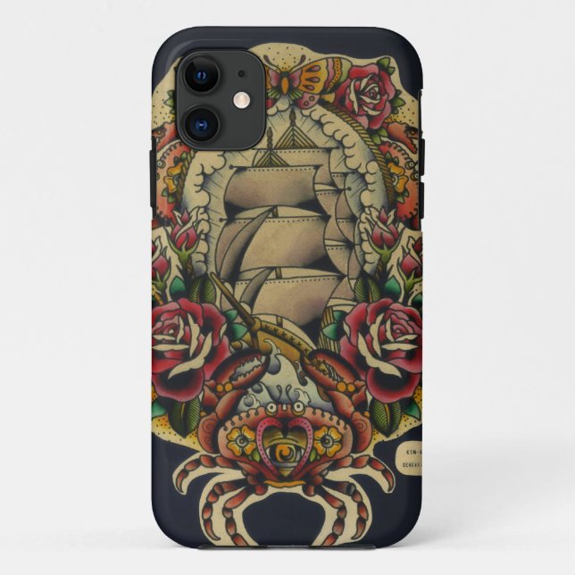 ship and crabs Case-Mate iPhone case (Back)