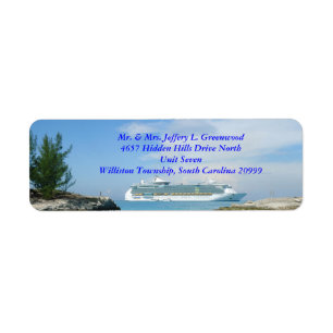 Ship at CocoCay Return Address Labels