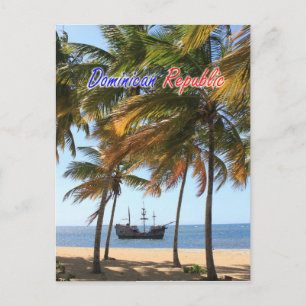 Ship at Las Terrenas Samana Dominican Republic Pos Postcard