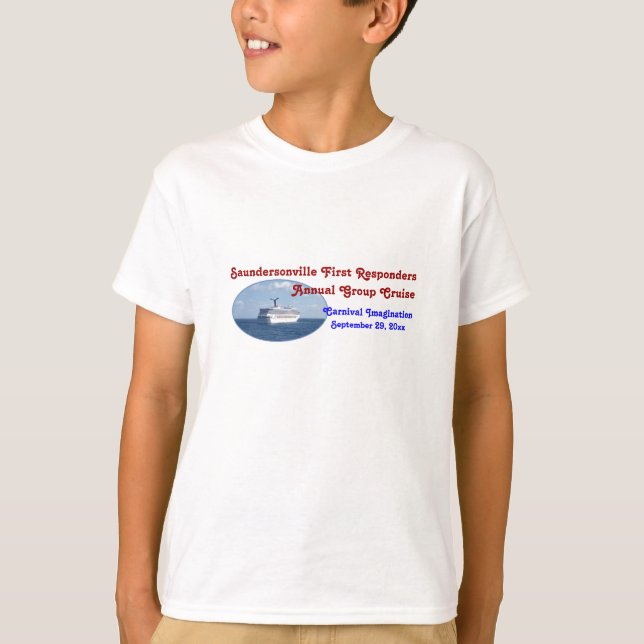 Ship at Sea Custom Group Cruise Shirt (Front)