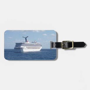 Ship at Sea Custom Luggage Tag