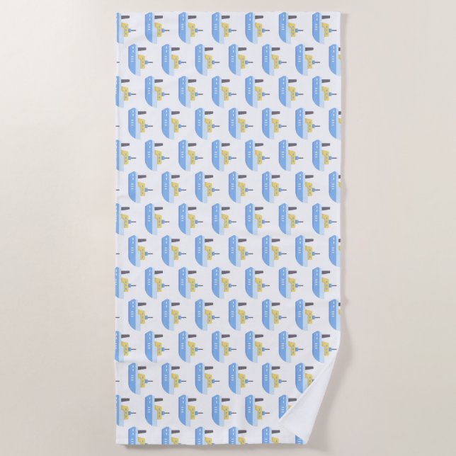 Ship Beach Towel (Front)