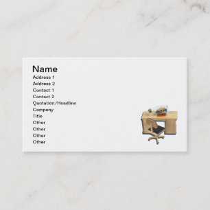 Ship Bottle Desk Business Card