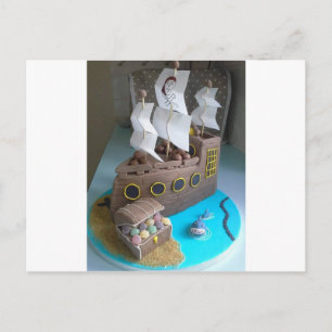 Ship cake 1 postcard