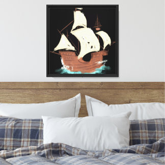 ship canvas print