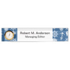 Ship Captain Nautical Blue and White Sailor