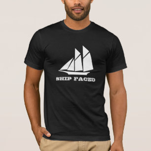 Ship Faced Family Reunion Sailing Boat Cruising T-Shirt