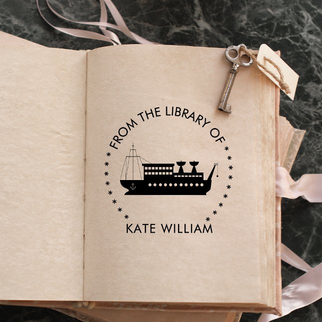 Ship From the library of Round stamp  (Creator Uploaded)
