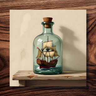 Ship in a Bottle Canvas Print
