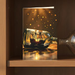 Ship in a Bottle Maritime Birthday for Him Card<br><div class="desc">A vintage feeling birthday card for him,  with a ship inside an antique bottle.</div>