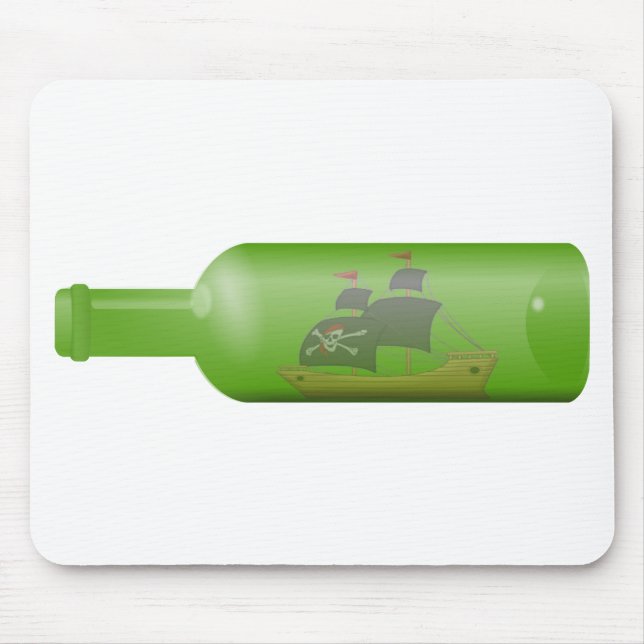 Ship in a bottle mouse mat (Front)