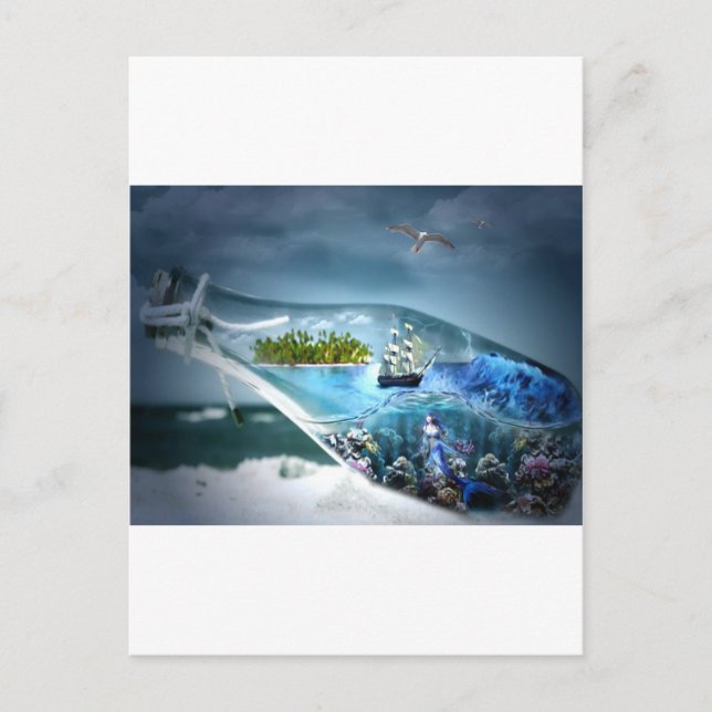 Ship in a Bottle Postcard (Front)