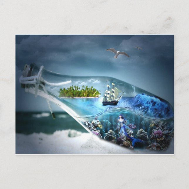 Ship in a Bottle Postcard (Front)