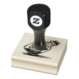 Ship in a Bottle  Rubber Stamp